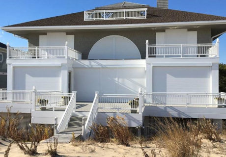 Studio Star Custom Shape Hurricane Shutters garage doors