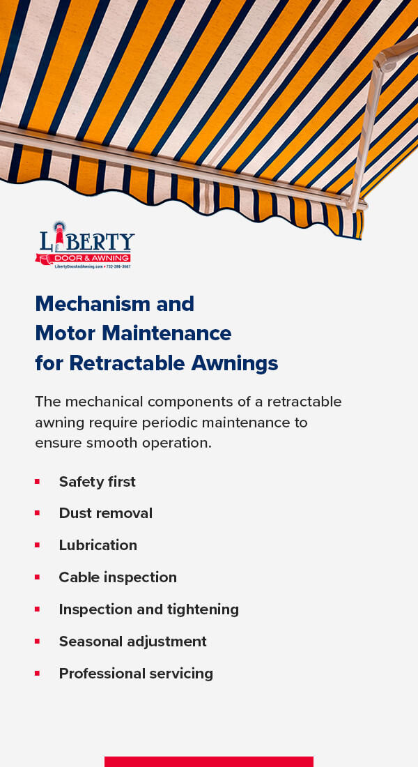 Mechanism and Motor Maintenance for Retractable Awnings